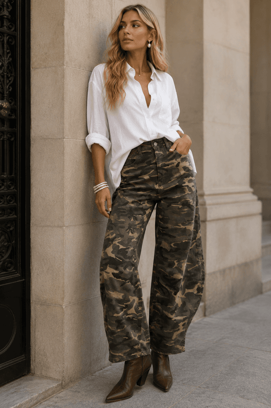 Camo Barrel Pant Qnuz