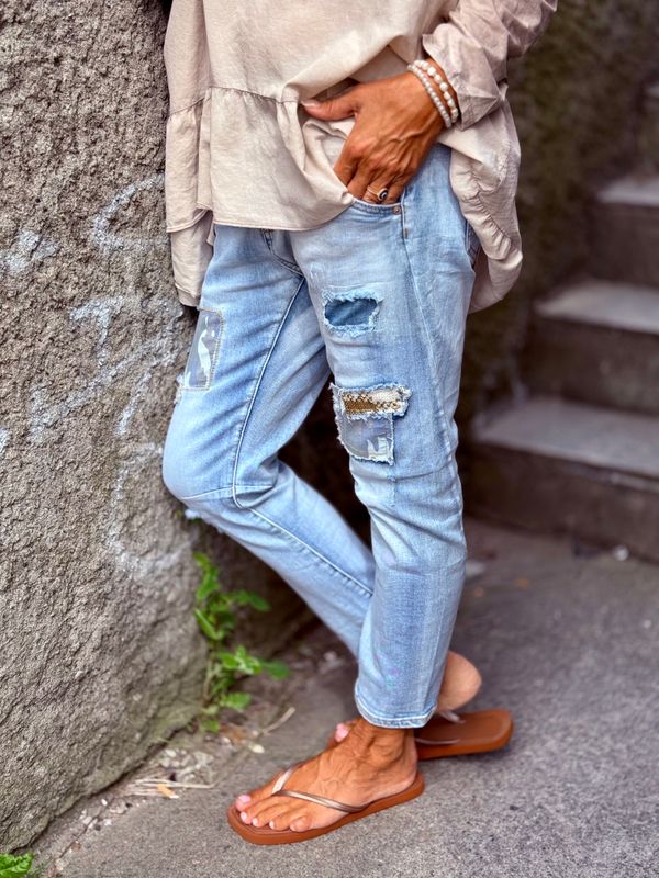 Sequin Camo Pant