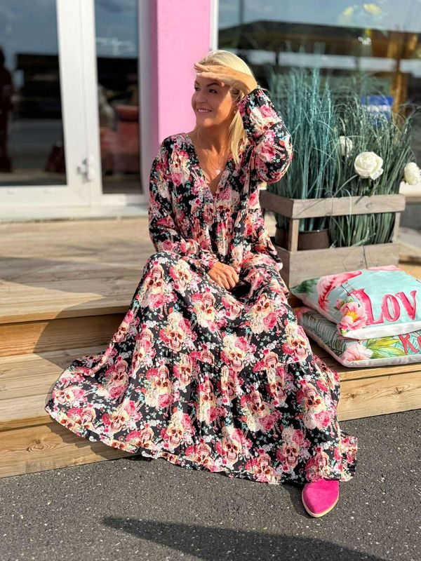 Boho Skull Maxi Dress
