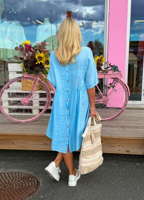 Button Up Linen Dress