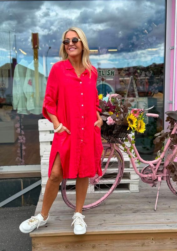 Alia Linen Dress