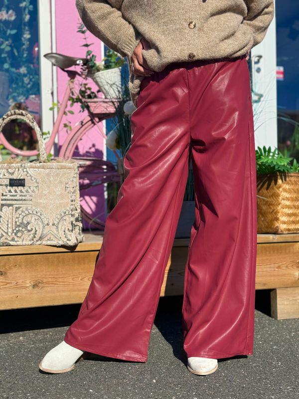 Fake Leather Pants Qnuz