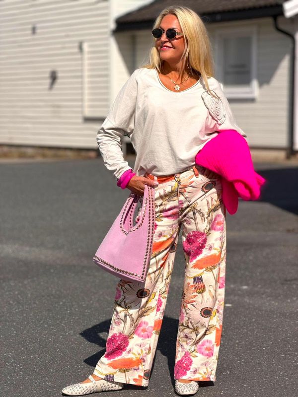 Flower Cotton Sweater