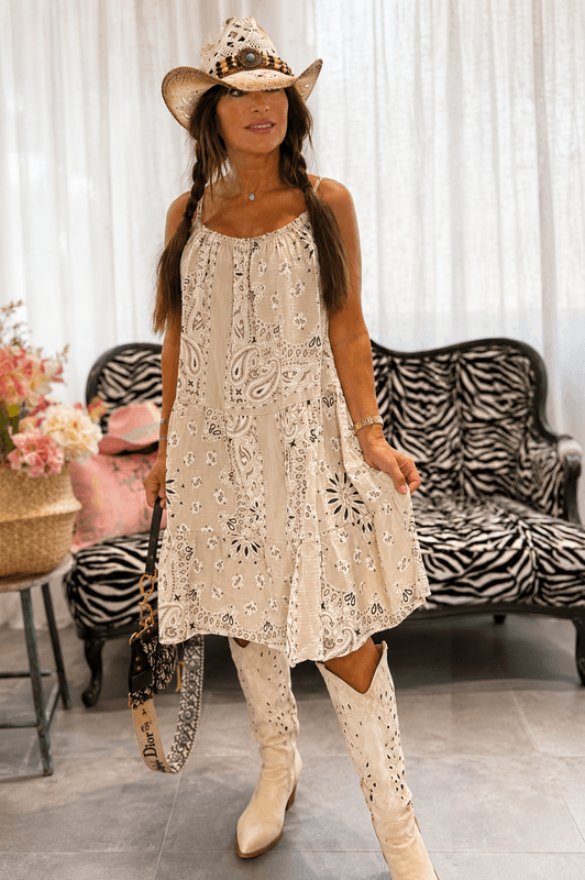 (Forhåndssalg) Sunne Bandana Dress Love Forever