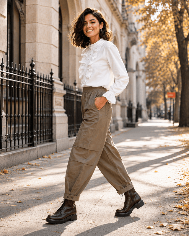 Button Barrel Pant