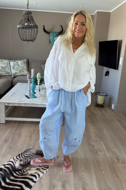 Comfy Linen Culotte Pant