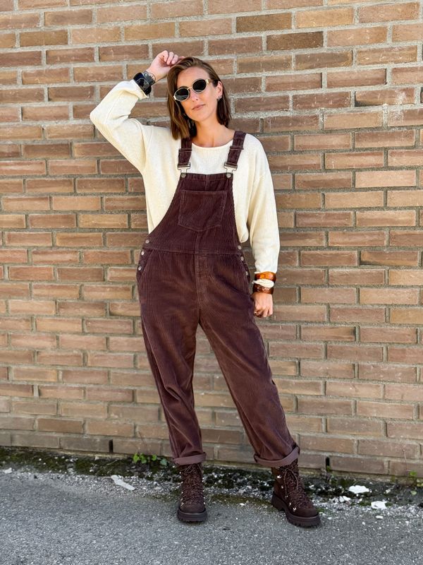 Astrid Brown Cord Overall Sister Soul