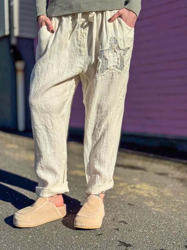 Star Linen Pant