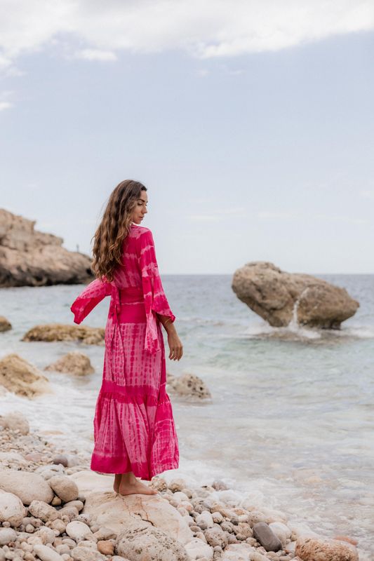 Dreamy Wrap Maxi Dress Coconut Milk