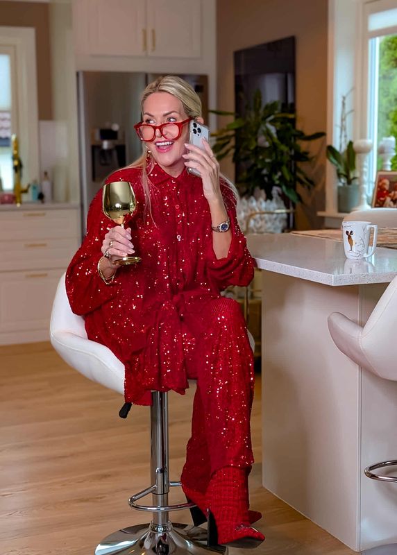 Sequin Oversized Shirt