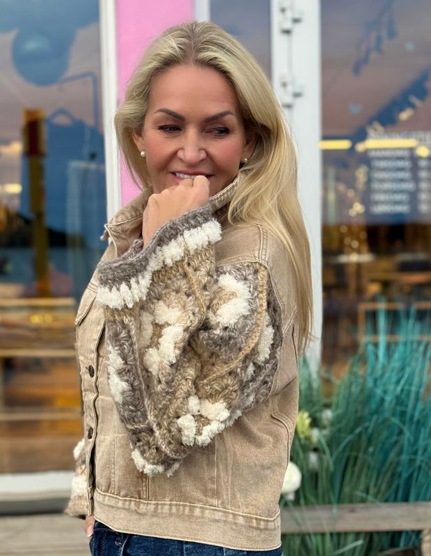 Crochet Camel Jacket