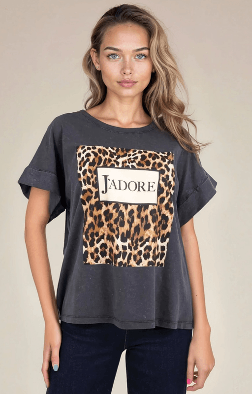 J'adore Grey Tee Love Forever