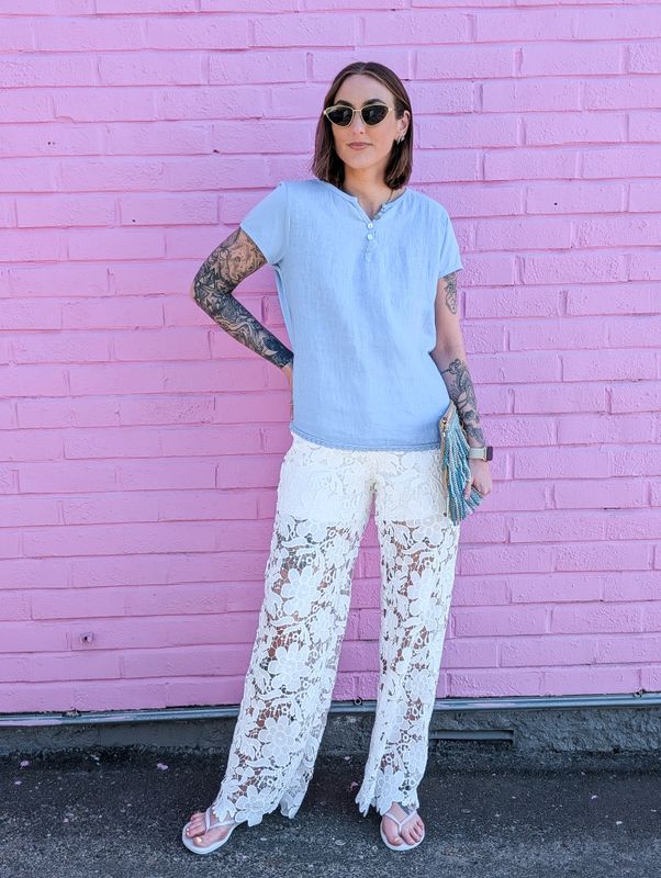 Linen T-Shirt Love Forever