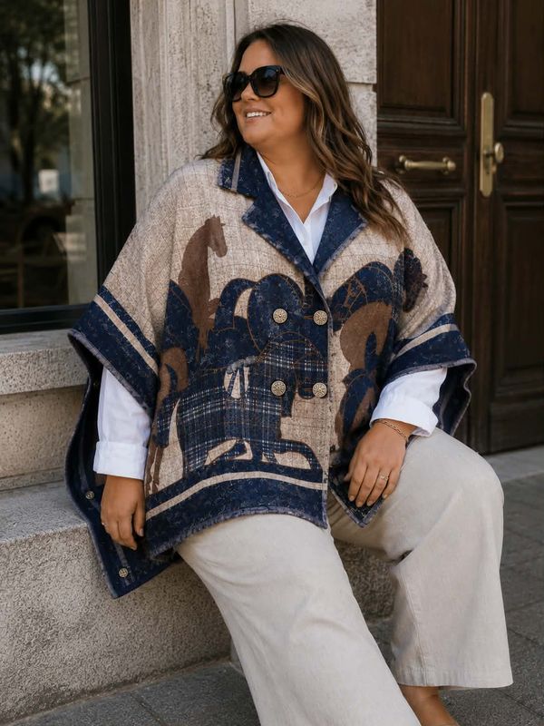 Horsie Oversized Poncho