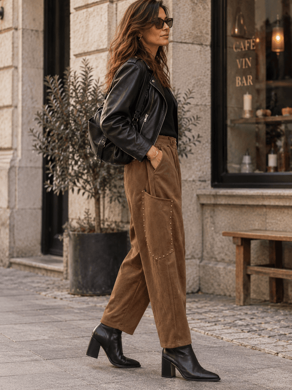 Suede Stud Pant