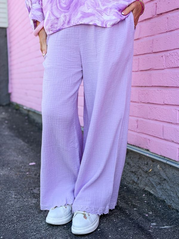 Lavender Cotton Pant