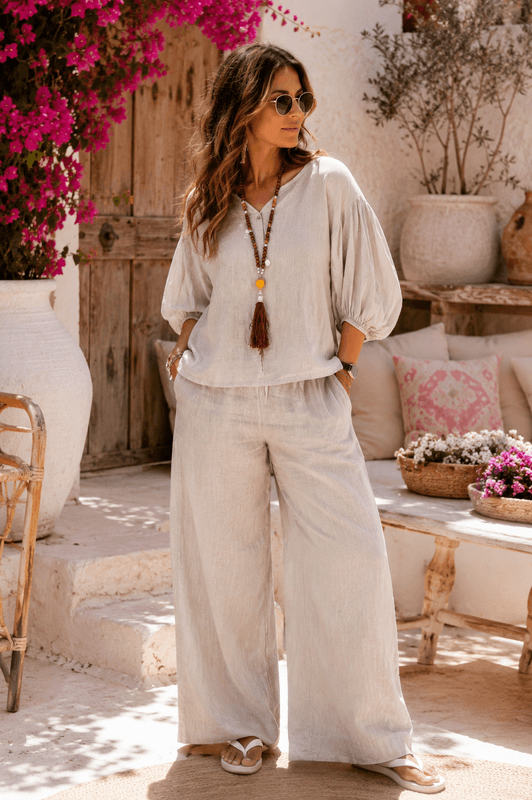 Mette Linen Pant Love Forever