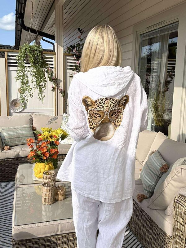 Leopard Linen Shirt
