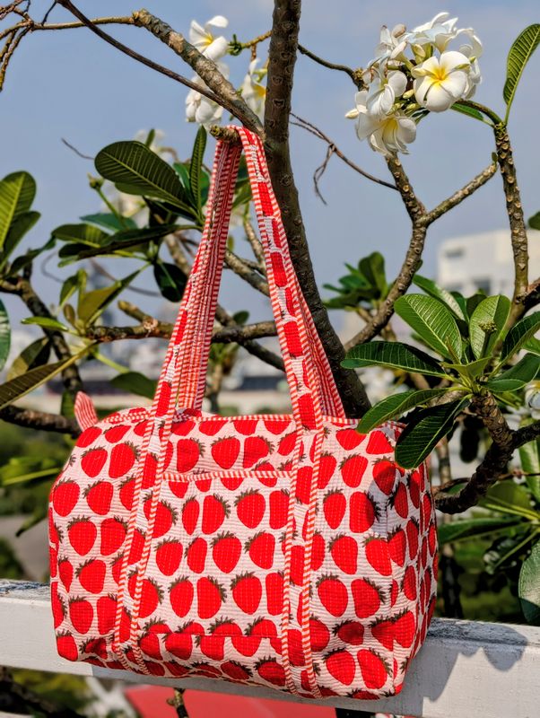 Strawberry Weekend Bag