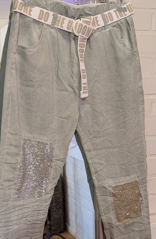 Summer Sequin Stretchy Pant XL