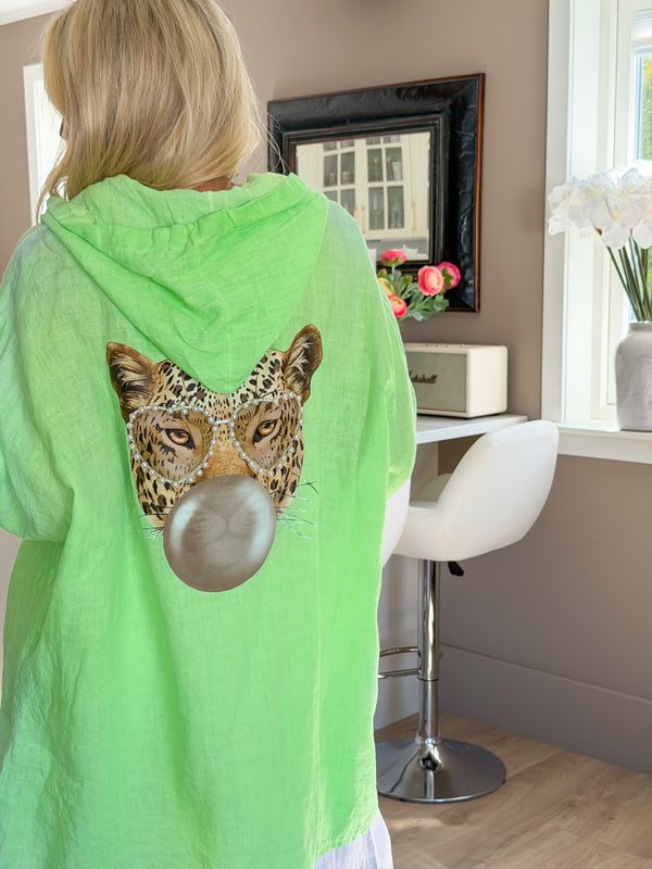 Leopard Linen Shirt