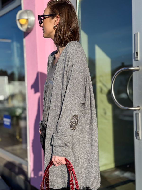Skull Viscose Cardigan