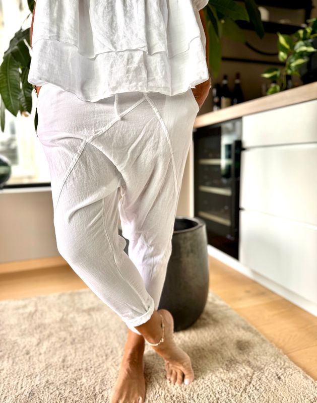 Linen Mix Baggy Pant