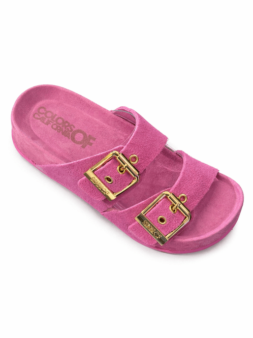 Hovedbilde Leather Platform Slip Colors ...