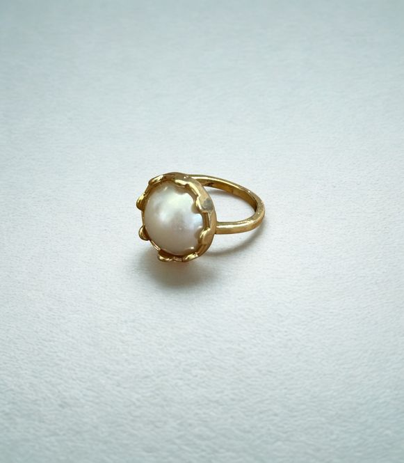Hovedbilde Gold Pearl Ring