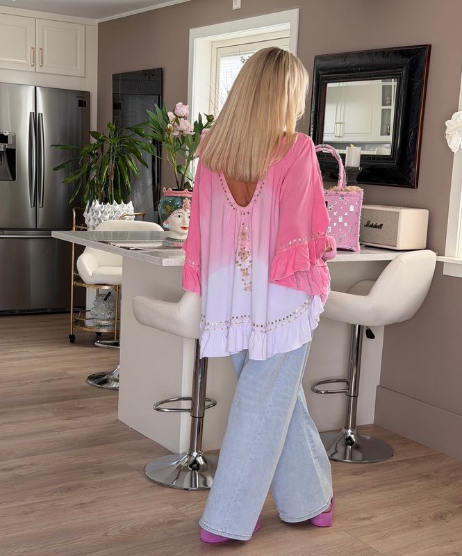 Bologna Pink Poncho Tarifa Soul