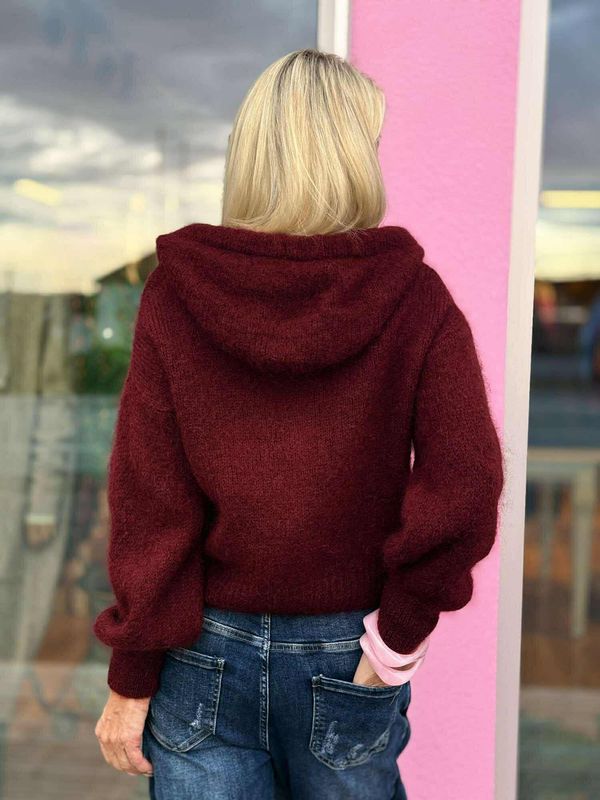 Hooded Zip Cardigan