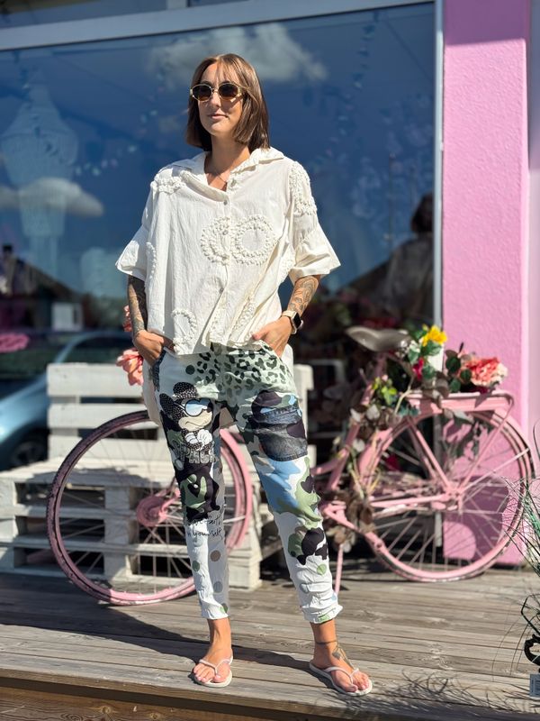 Round Oversized Shirt