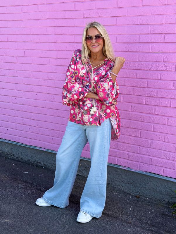 Skully Flower Blouse