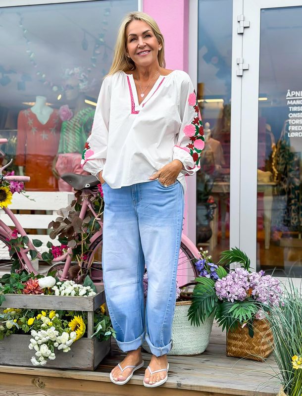 Embroidery Bohem Blouse Qnuz