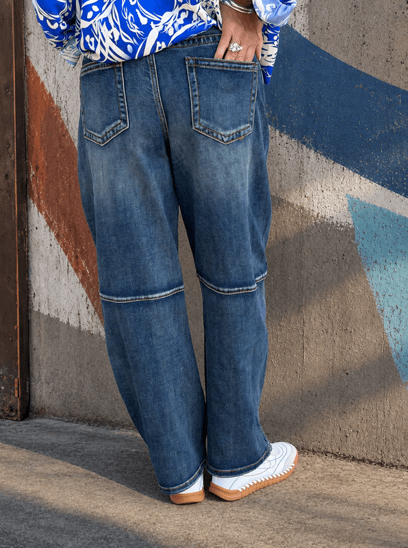 Denim Barrel Jeans Qnuz