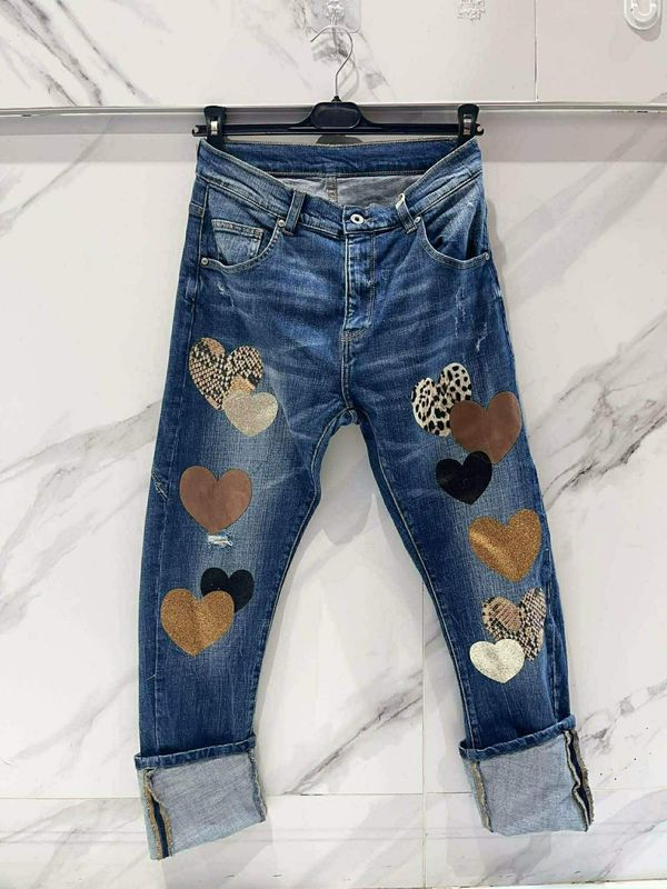 Heart Patch Jeans