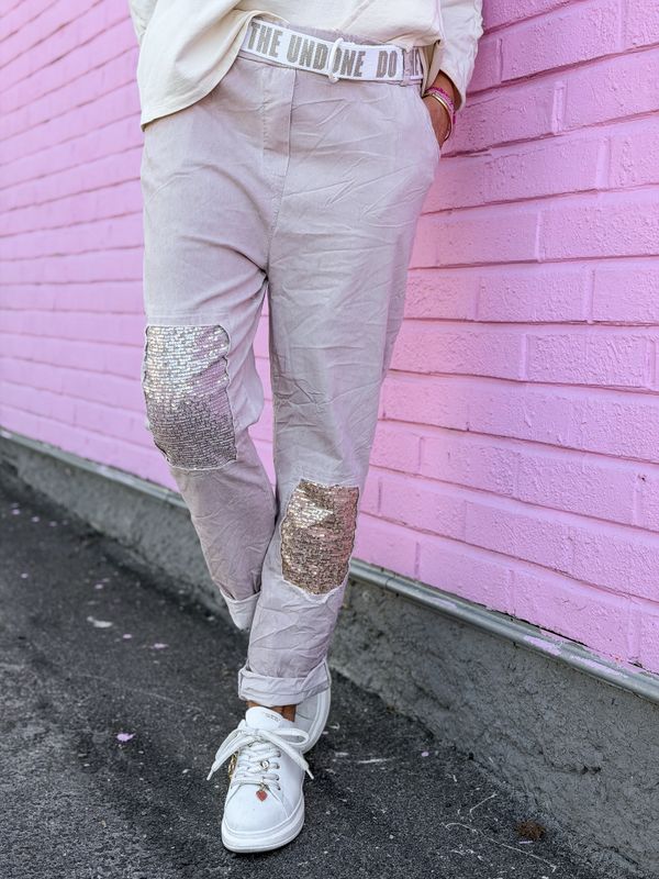 Summer Sequin Stretchy Pant XL