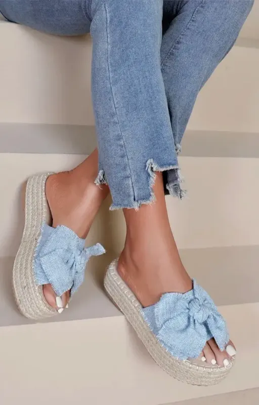 Bow Slippers Love Forever