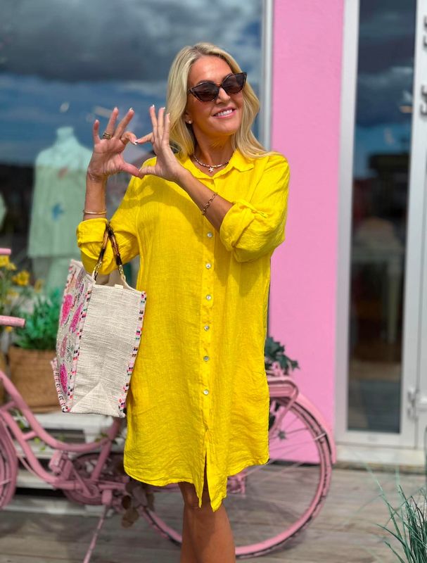 Alia Linen Dress