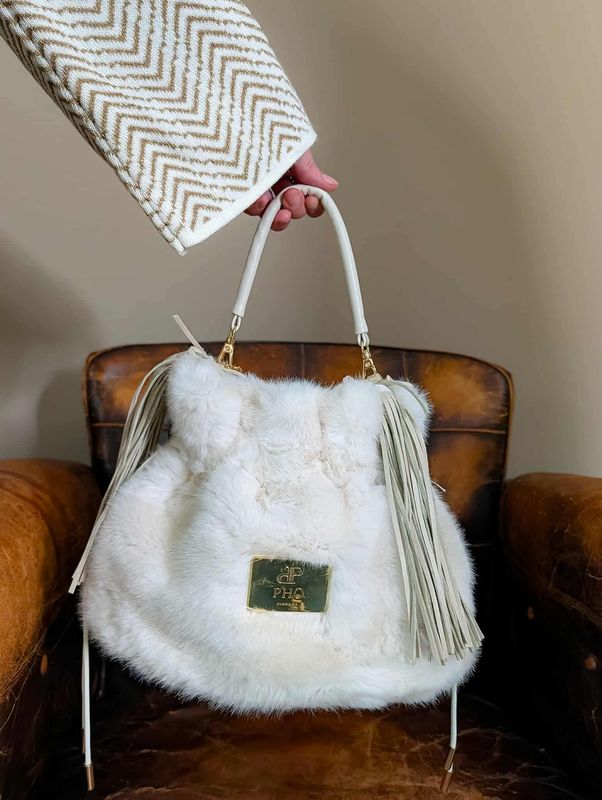 Fuzzy Hand Bag Pho Firenze