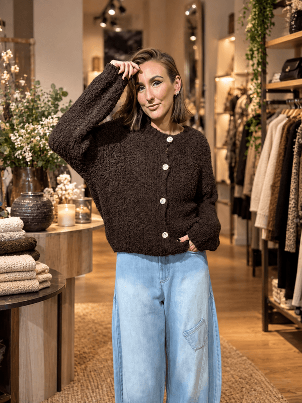Bessy Bouclé Cardigan