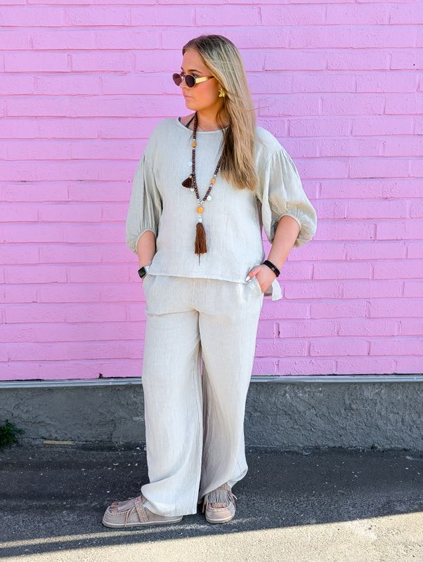 Mette Linen Pant Love Forever
