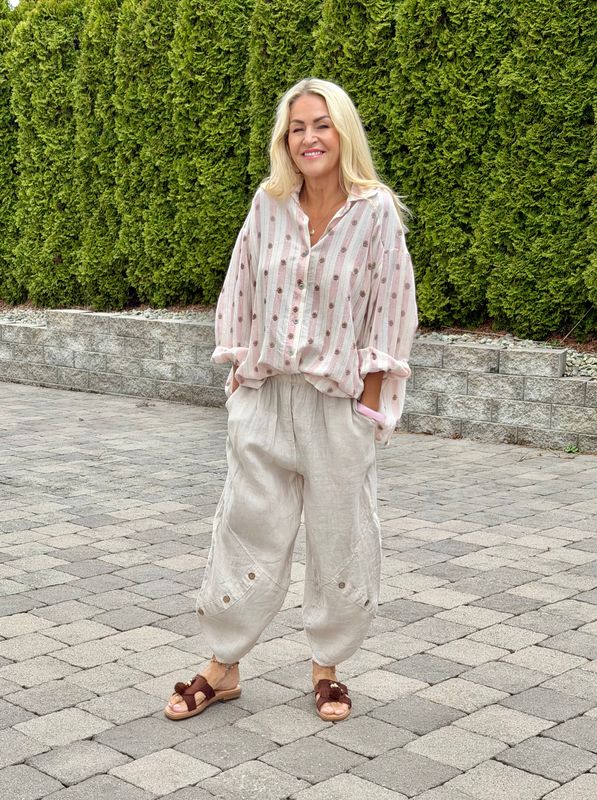 Comfy Linen Culotte Pant