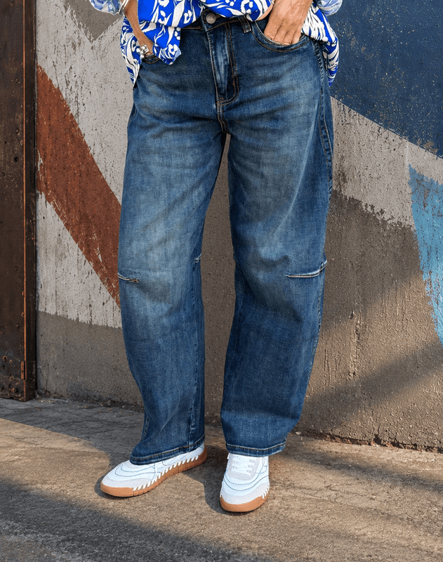 Denim Barrel Jeans Qnuz