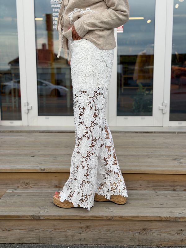 Denim Lace Jeans Qnuz