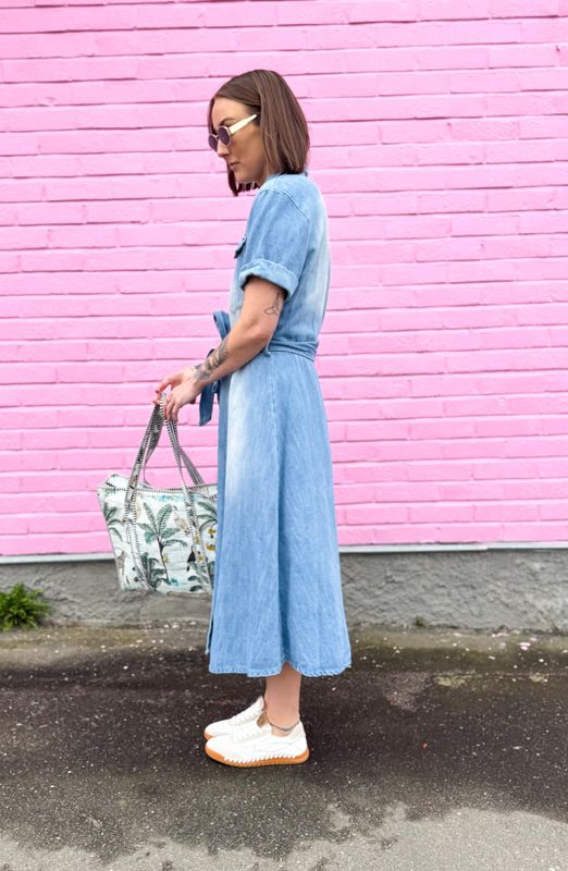 Pillow Denim Dress