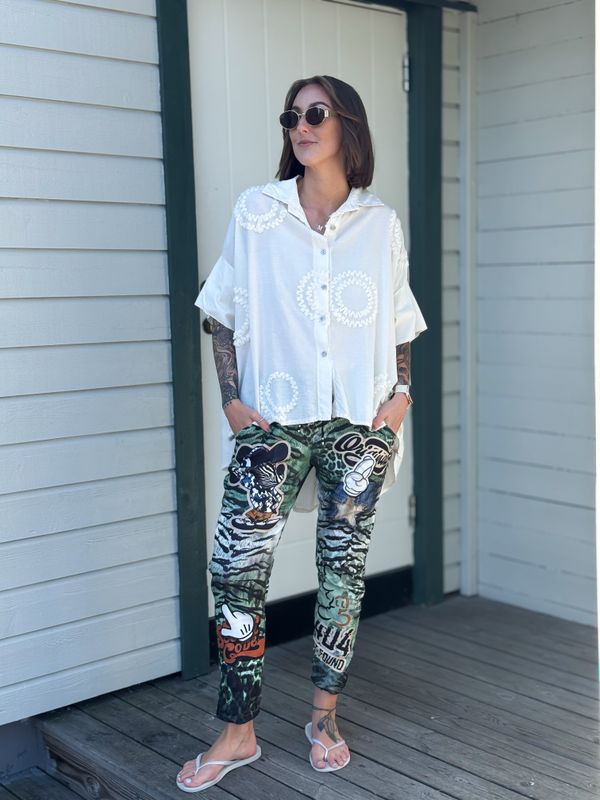 Round Oversized Shirt